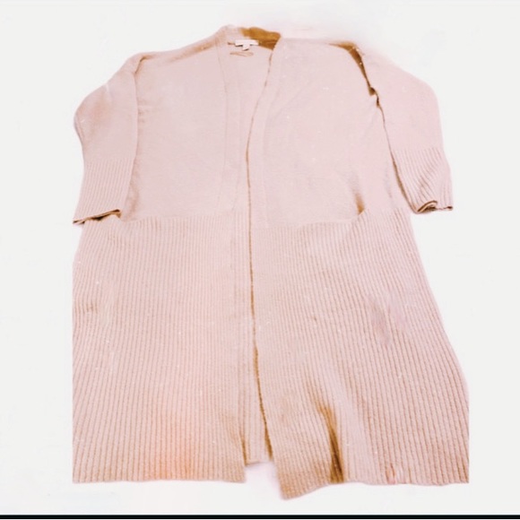 NWT CHELSEA & VIOLET Blush Pink Alpaca Long Sweater - Picture 5 of 11